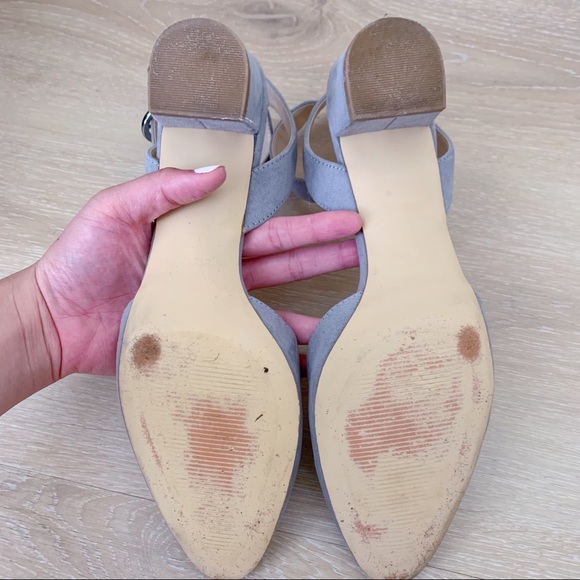 Nine West Gray Point Toe Block Heels/Sandals - Picture 8 of 9